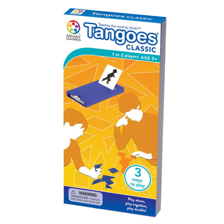 Tangoes Classic puzzle game with seven pieces for ages 5+, enhances problem solving and creative thinking skills.
